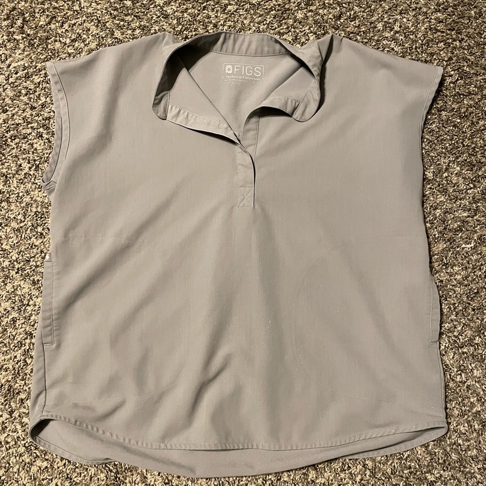 Figs Cement Rafaela Scrub Top
